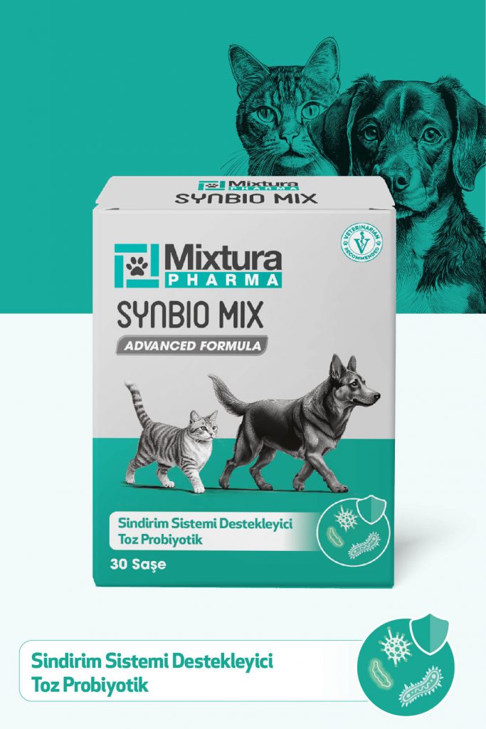 mixtura pharma synbio mix kedi ve köpek sindirim sistemi destekleyici probiyotik toz 5