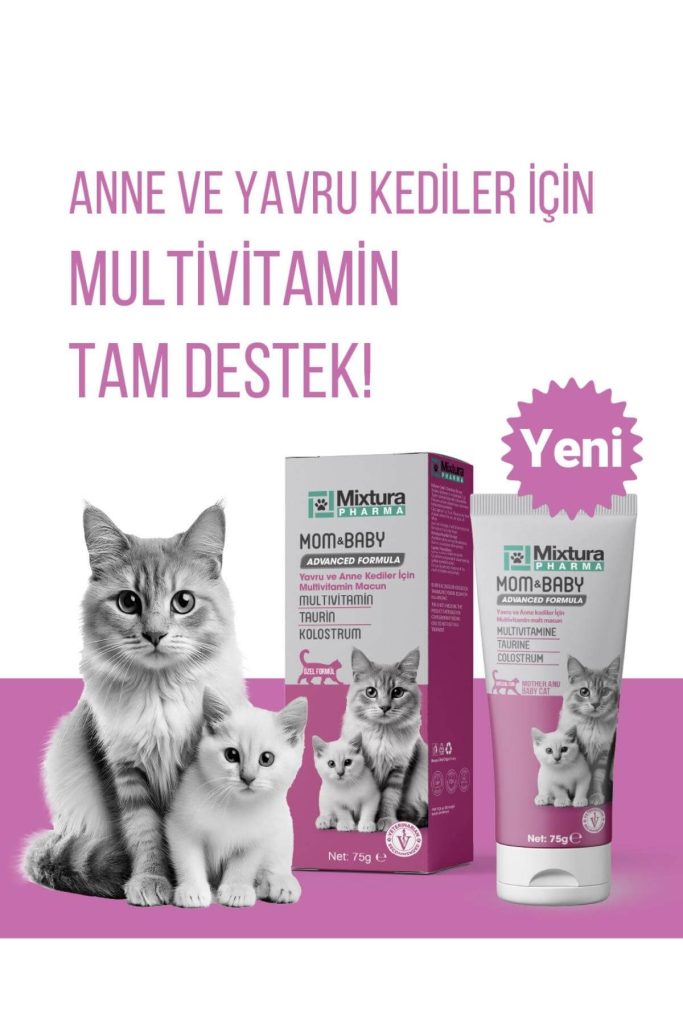 anne ve yavru kedi vitamini - kedi multivitamini - kedi maltı - kedi macunu