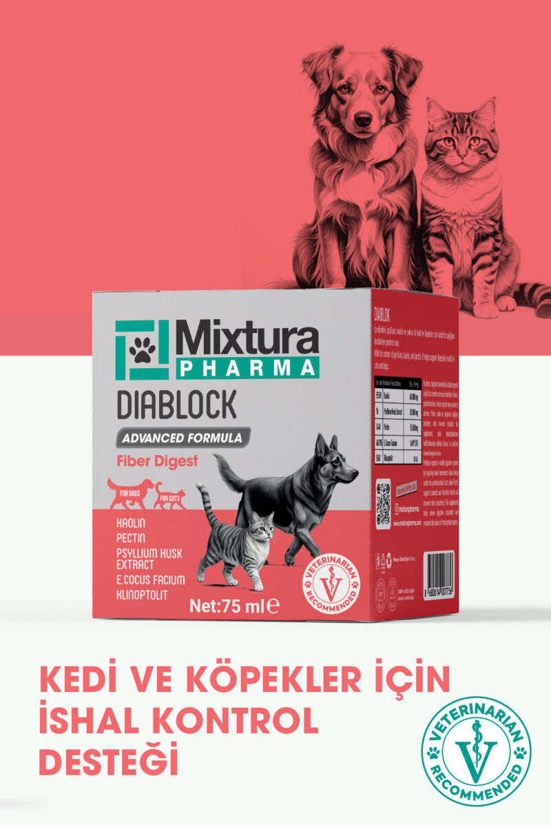 Diablock Kedi ve Köpek İshal Kesici Toz
