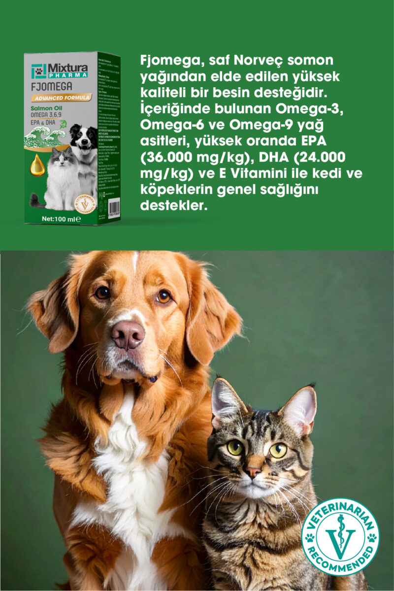 Fjomega Kedi ve Köpek Somon Yağı - Görsel 2