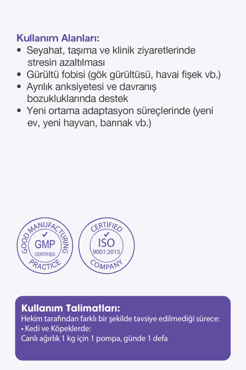 Calm Mix Kedi ve Köpek Sakinleştirmeye ve Stres Azaltmaya Yardımcı Sıvı - Görsel 5