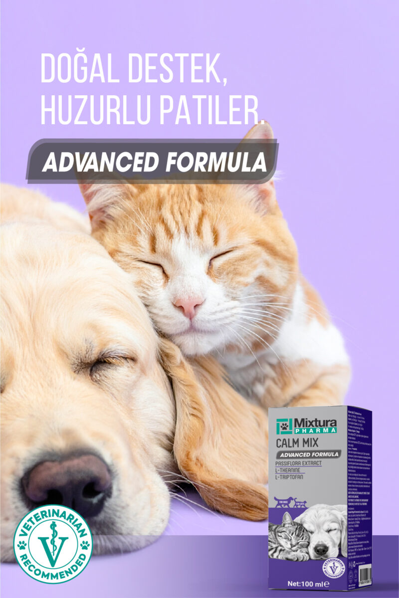 Calm Mix Kedi ve Köpek Sakinleştirmeye ve Stres Azaltmaya Yardımcı Sıvı - Görsel 4