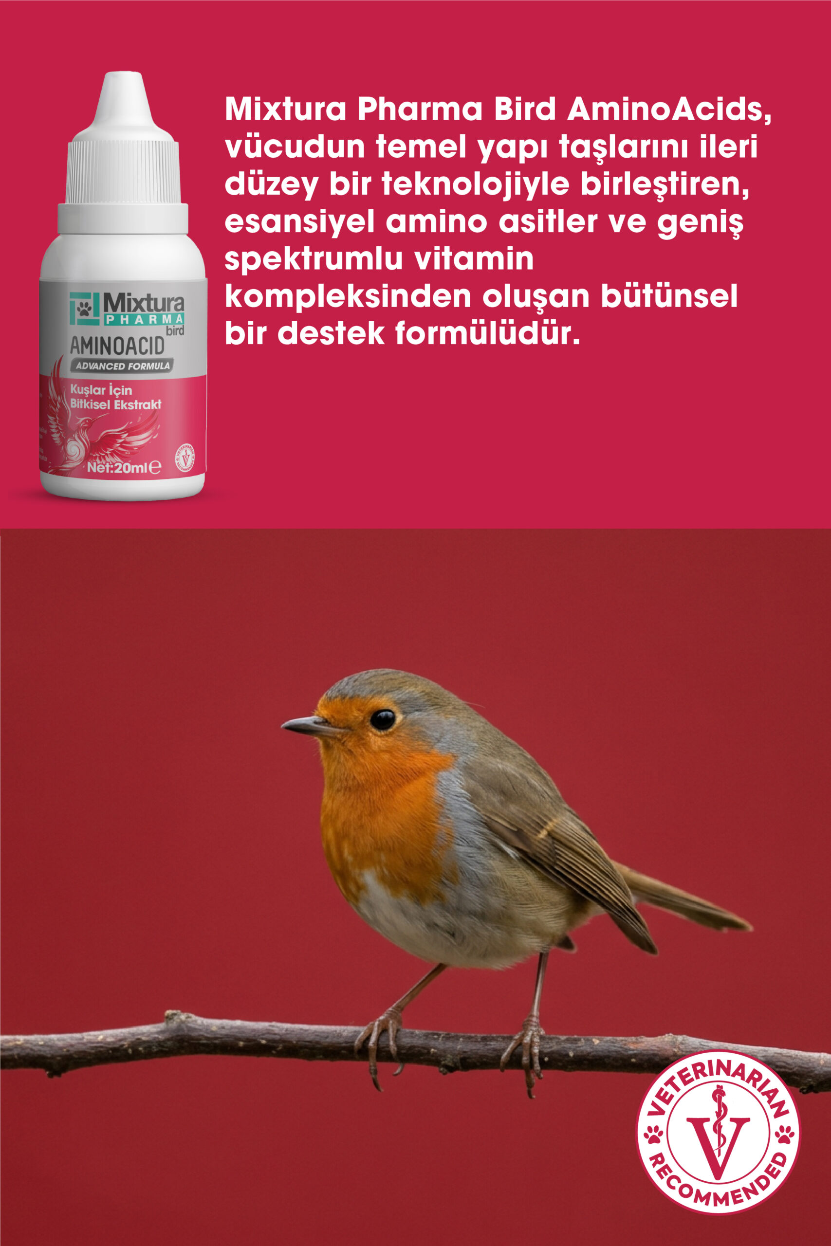 MİXTURA PHARMA BİRD AMINOACIDS - Görsel 3