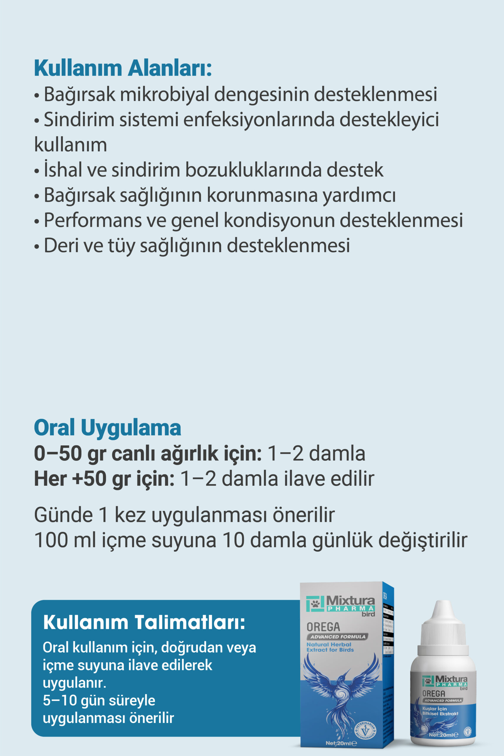 MİXTURA PHARMA BİRD OREGA - Görsel 2